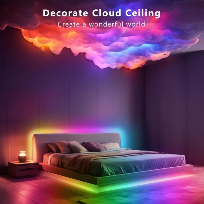 DAYBETTER RGB Smart IC LED Strip Lights, LED Lights for Bedroom, DIY Multiple Colors on One Line, App Control Color Changing Strip Lighting Music Sync Home Decor 16.4 ft - Image 8