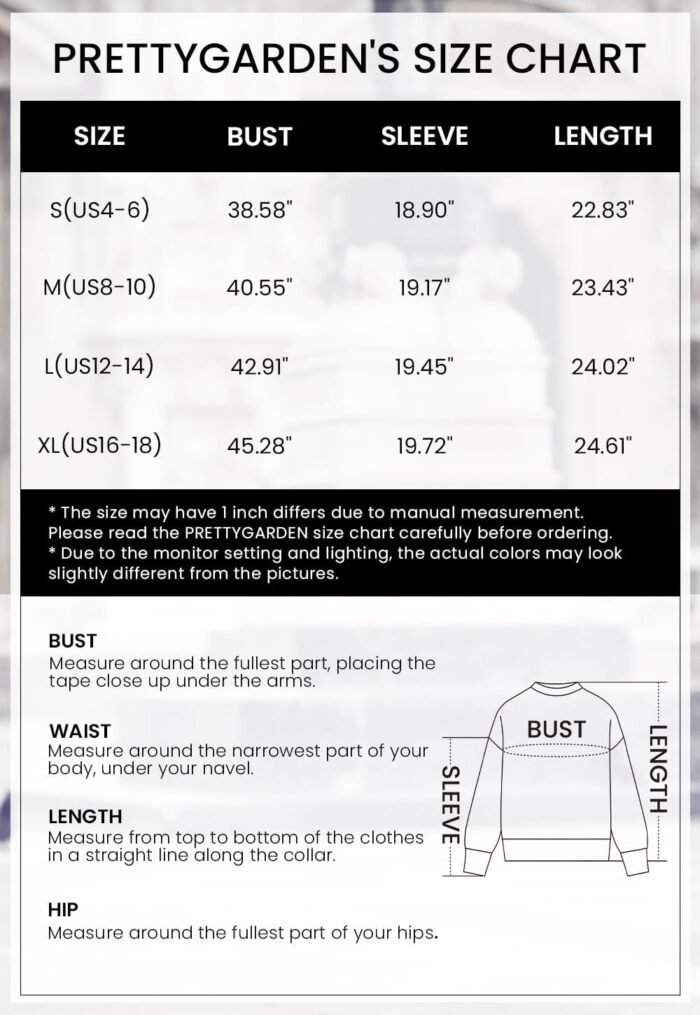 PRETTYGARDEN Women's 2024 Winter Pullover Sweater Casual Long Sleeve Crewneck Loose Chunky Knit Jumper Tops Blouse - Image 6