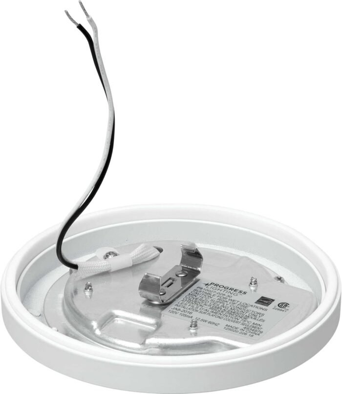 Progress Lighting 5-1/2" Emblem Collection Surface Mount LED, Aluminum in White - Image 2