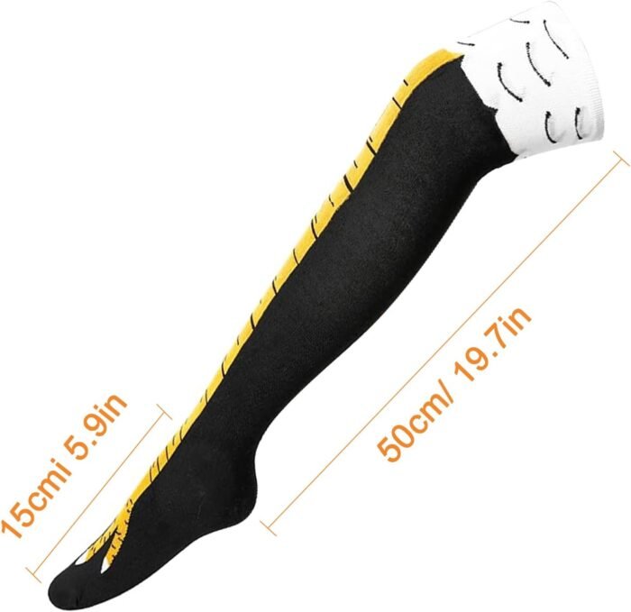 White Elephant Gifts for Adults,Funny Christmas Gifts Stocking Stuffers for Women Men Teens,Crazy Gag Gifts Chicken Leg Socks - Image 3