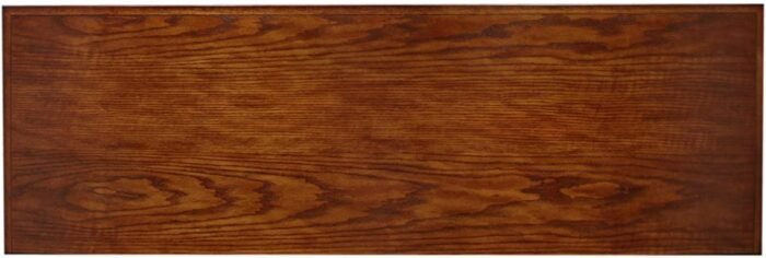 Leick Home 82360 Solid Wood Mission Oak Four Door TV Stand For 65" TVs Universal TV Console Living Room Storage Shelves Entertainment Center, Mission Oak - Image 7