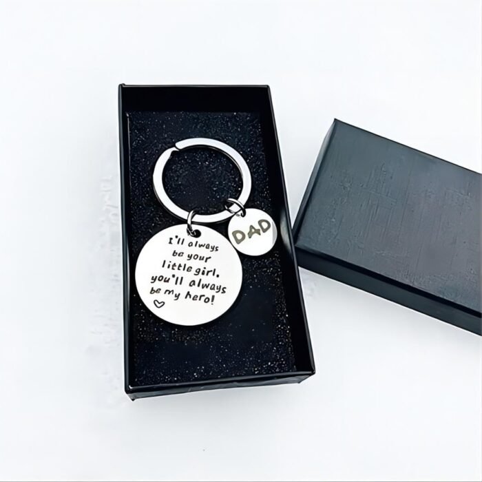 Gifts for Dad Stocking Stuffers for men fathers for Key Chain Lovers, Funny Engraved Stainless Steel Keychain, Christmas Gifts for dad men grandpa. - Image 2