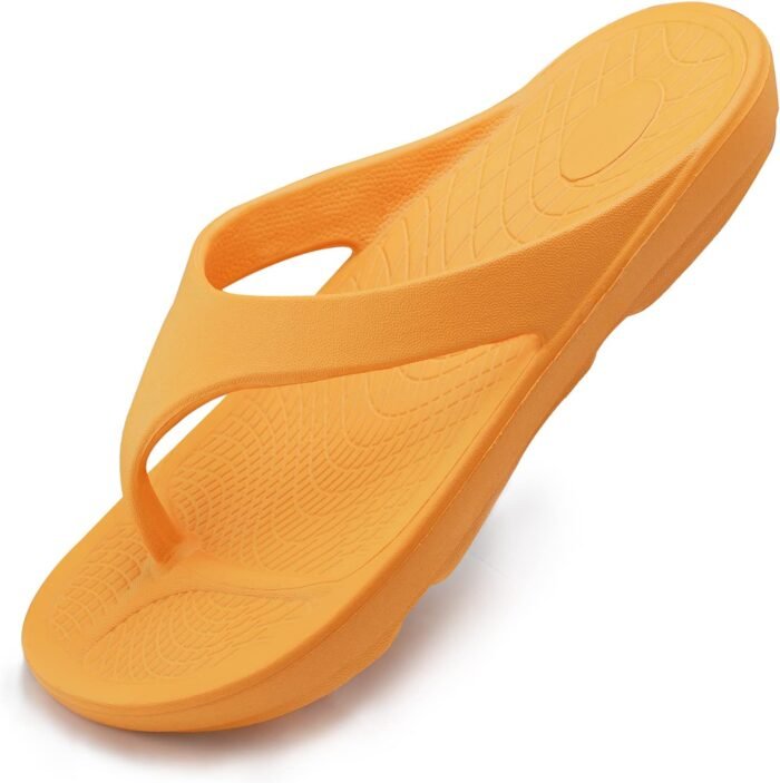 Wishcotton Women's Flip Flop Sandals Lightweight Thong Sandals Recovery Footwear, Ladies Soft Waterproof Beach Sandals, Anti Slip Shower Slides Slippers