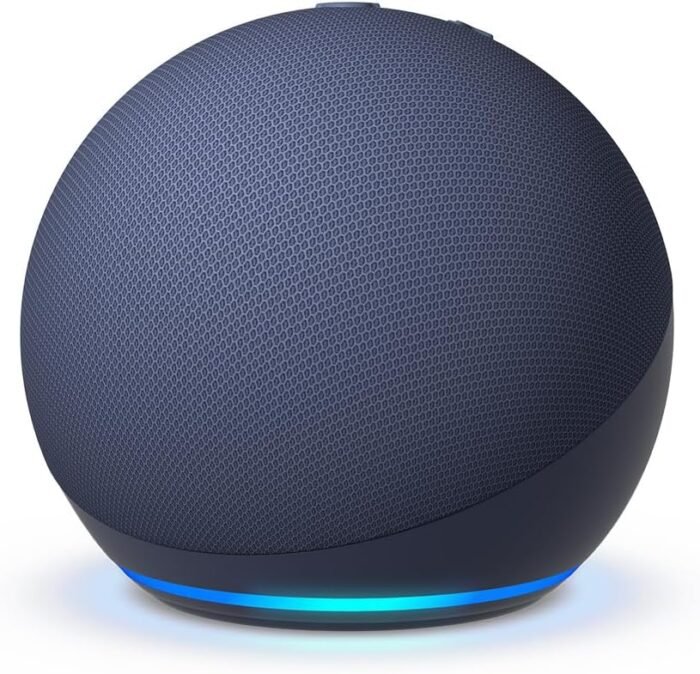 Amazon Echo Dot (newest model), Vibrant sounding Alexa speaker, Great for bedrooms, dining rooms and offices, Deep Sea Blue - Image 2
