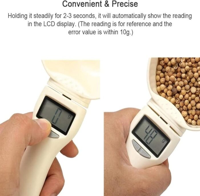 Food Measuring Scoop Scale, Digital Measuring Spoon, Weighing Spoon Scale 800g / 0.1g High Precision with LCD Screen, Display Electronic Measuring Spoon for Kitchen Gadgets and Daily Meals (1pc) - Image 2