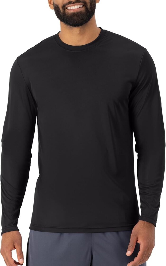 Hanes Sport Performance Long Sleeve T-Shirt, Performance Athletic Shirt, 2-Pack - Image 2