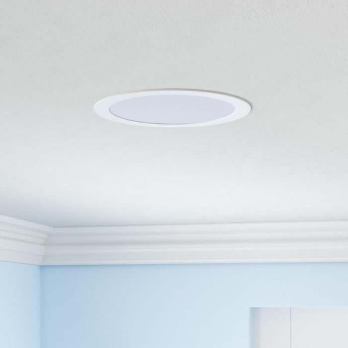 HALO HLB 6 Inch Canless Ultra-Thin Recessed Lighting LED Wafer Light for Ceiling and Shower, 6 Pack, 5 Selectable Color Temperatures, 1025 Lumens, Wet Rated, UL Certified, Energy Star - Image 2
