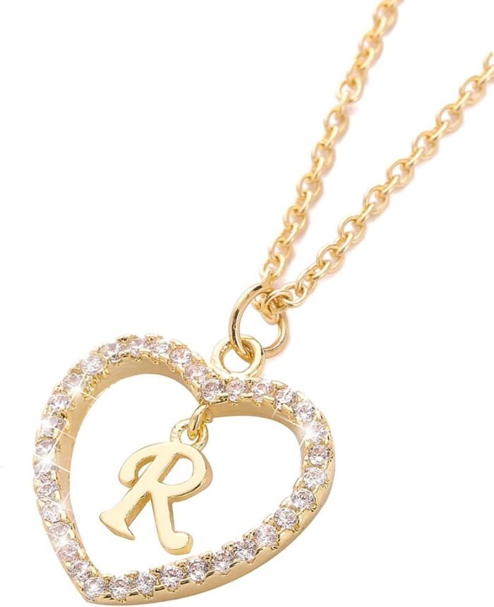 Letter Pendant Necklace A-Z Name Necklace Initial Necklace Women Jewelry Message Card - Image 4