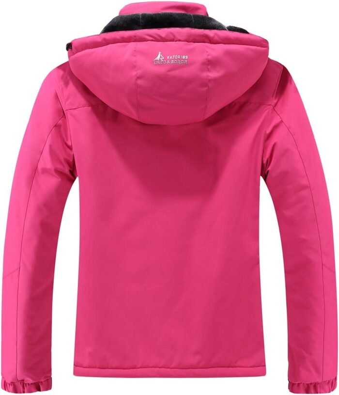 MOERDENG Women's Waterproof Ski Jacket Warm Winter Snow Coat Mountain Windbreaker Hooded Raincoat Jacket - Image 2