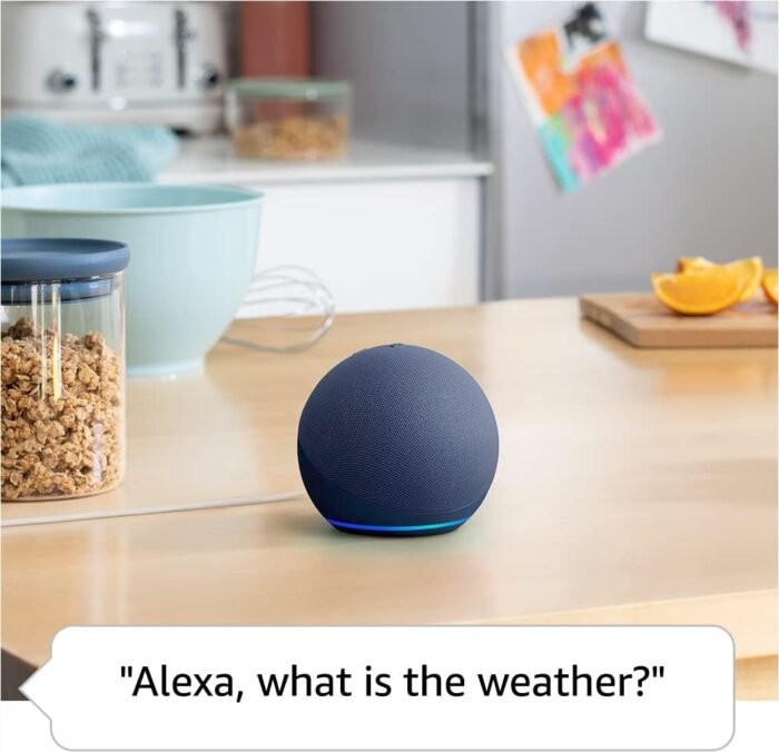 Amazon Echo Dot (newest model), Vibrant sounding Alexa speaker, Great for bedrooms, dining rooms and offices, Deep Sea Blue - Image 4