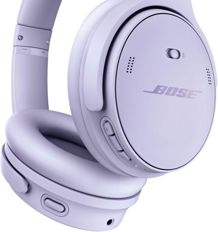 Bose QuietComfort Wireless Noise Cancelling Headphones, Bluetooth Over Ear Headphones with Up to 24 Hours of Battery Life, Chilled Lilac - Limited Edition Color - Image 5