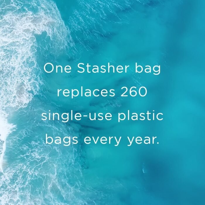 Stasher Premium Silicone Reusable Food Storage Bags, 3-Pack, Multi | Multi-Use Food Storage Bags, Lunch Bag, Travel Containers | BPA Free, Leak-free, Dishwasher-Safe, Eco-friendly - Image 7