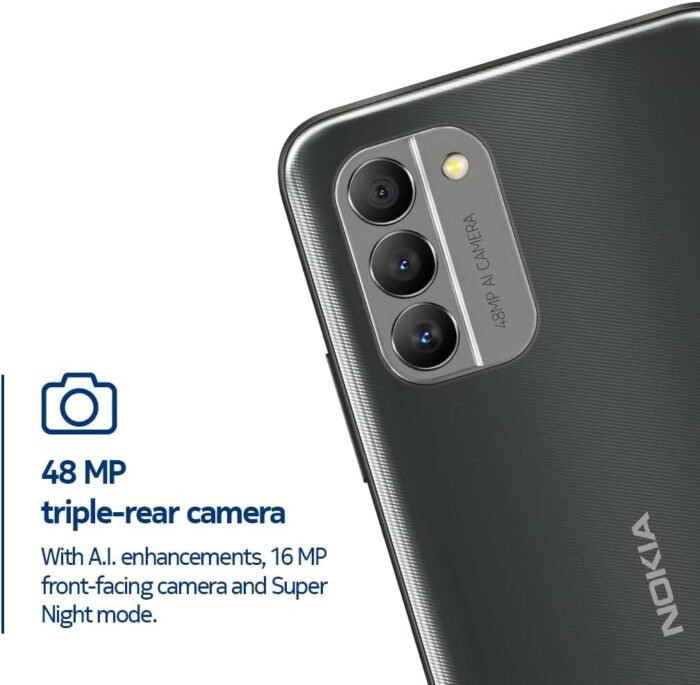 Nokia G400 5G | Verizon, AT&T, T-Mobile | Android 12 | Unlocked Smartphone | 3-Day Battery | US Version | 4/64GB | 6.58-Inch Screen | 48MP Triple Camera | Meteor Grey (Renewed) - Image 2