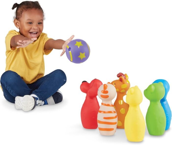 Melissa & Doug K's Kids Bowling Friends Play Set and Game With 6 Pins and Convenient Carrying Case - Image 8