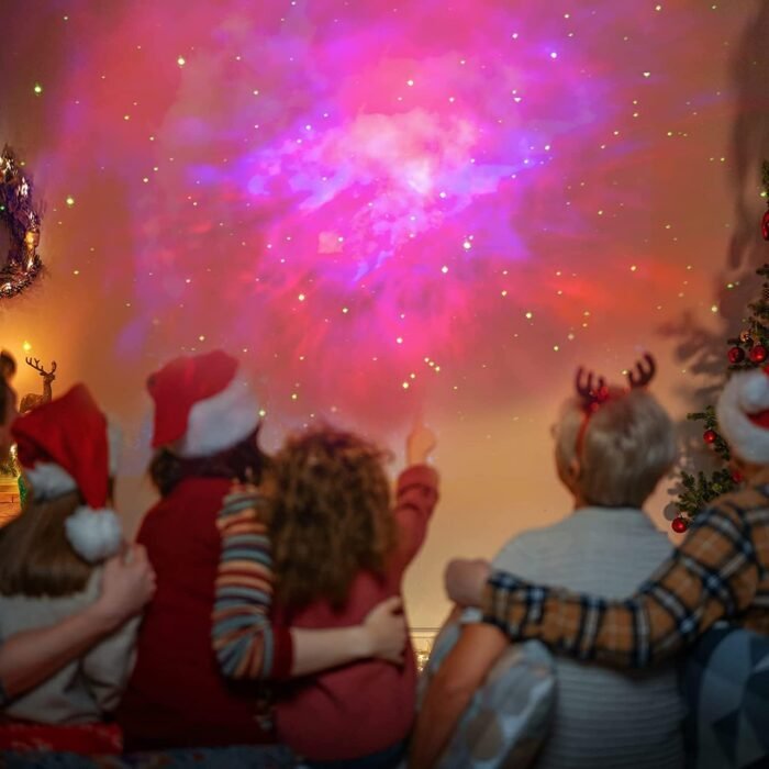 Star Projector Galaxy Night Light - Astronaut Space Projector, Starry Nebula Ceiling LED Lamp with Timer and Remote, Kids Room Decor Aesthetic, for Christmas, Birthdays, Valentine's Day - Image 7