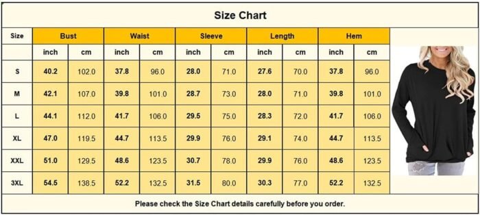 onlypuff Womens Pocket Shirts Pullover Sweatshirt Loose Fit - Image 5
