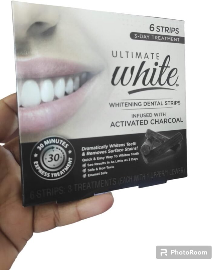 2 Pack Ultimate White Teeth Whitening Dental Strip Oral Care, Beauty & Personal Care, Self Care Kit, Teeth Stain Remover, Teeth Whitener, 12 Pieces, Red - Image 7