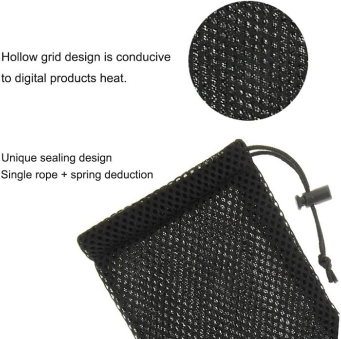 TAODAN 5-Pack Nylon Mesh Drawstring Storage Pouch Bag - 3.5 x 7.3 Inch - Image 4