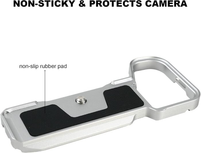 Baseplate for Sony A7C II A7CR Camera，Arca Type Quick Release Slim Bottom Mounting Plate Compatible with DJI RS2 RS3 RSC2, 1/4" Threads & Arri locating Holes，BP-01, Sliver - Image 5