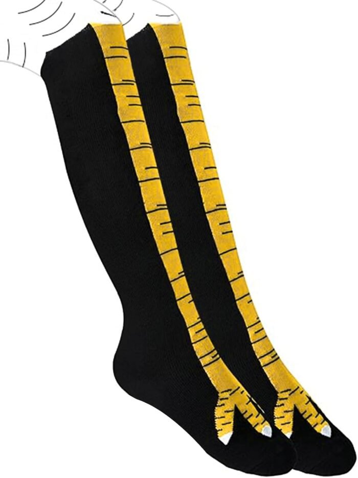 White Elephant Gifts for Adults,Funny Christmas Gifts Stocking Stuffers for Women Men Teens,Crazy Gag Gifts Chicken Leg Socks