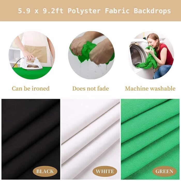Photography Lighting Kit, Softbox Lighting Kit with Photo Backdrop for Product Photography, Portrait photography, Video Shooting Photography - Image 4