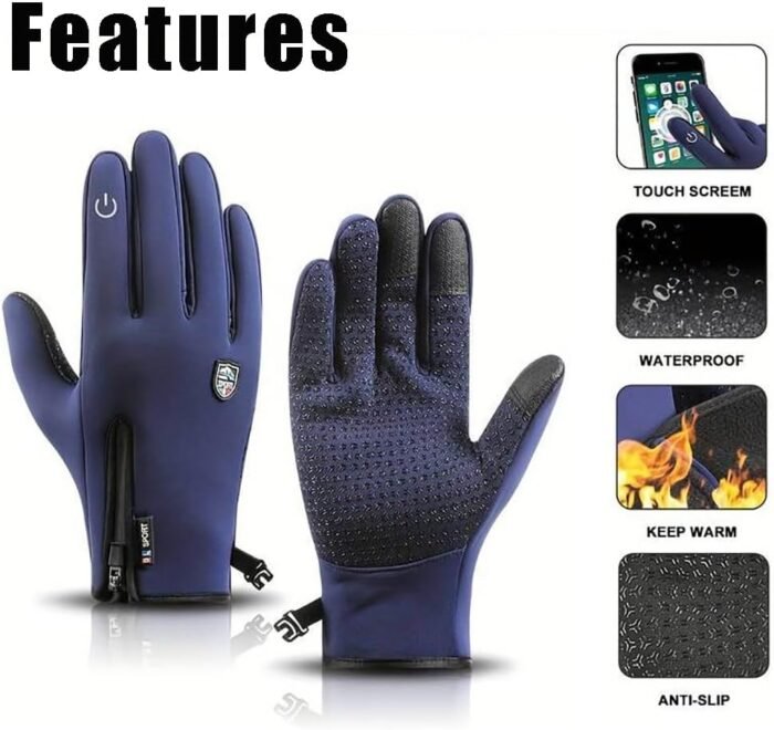 Dazzlesport Outdoor Sports Heated Gloves, Dazzle Sport Winter Gloves Short Plus Velvet Windproof Waterproof Thermal - Image 3
