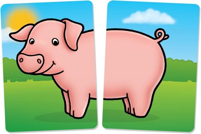 Orchard Toys Moose, Farmyard Heads & Tails Game. A First Matching Activity That develops into a Fun Game. 24 Chunky Cards. Age 18 Months+. 1-4 Players - Image 6