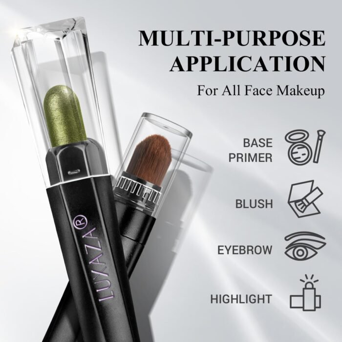 Neutral Eyeshadow Stick Makeup Set, Metallic Shimmer Matte Cream Eye Shadow Eyeliner Brightener Pencil Crayon - Classic 6PCS A007 - Image 8