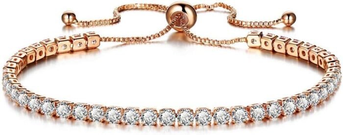 Crystal Bracelet Inlaid Zircon Rhinestone Bracelet Charm Jewellery Chain Bracelet for Women