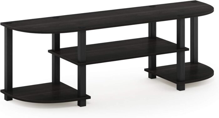 Furinno Turn-S-Tube Wide TV Entertainment Center, Espresso/Black - Image 5