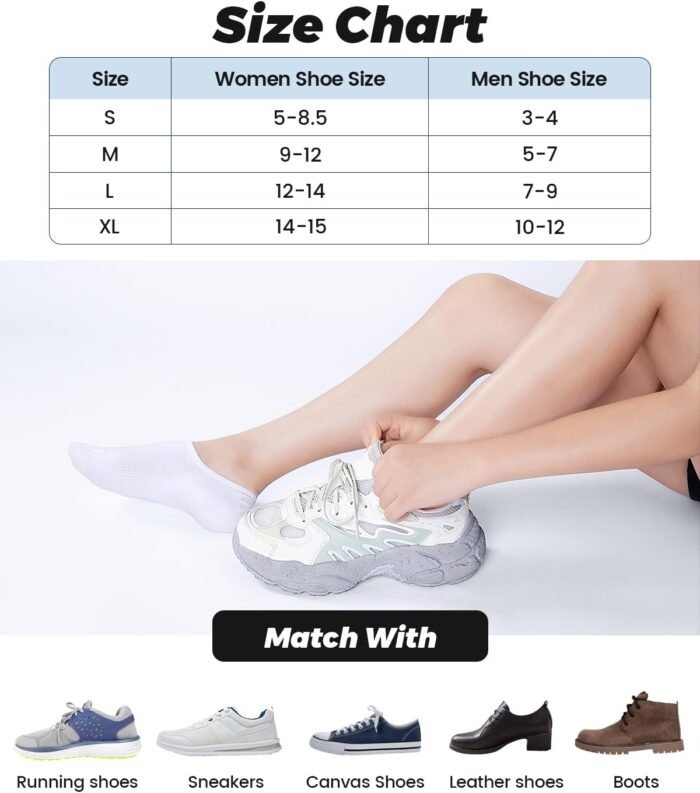 IDEGG No Show Socks Womens and Men Low Cut Ankle Short Anti-slid Athletic Running Novelty Casual Invisible Liner Socks - Image 6