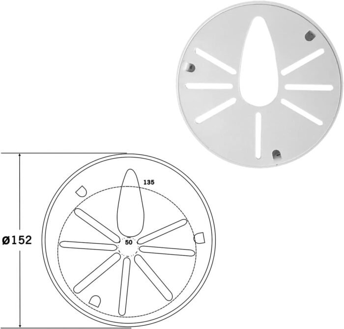 Security Camera I Type Wall Mount Bracket, Dome Camera Mount Universal Camera Wall Mounting Bracket/IP Camera for CCTV Security Camera (250mm/10 inch Length I Mount) - Image 3