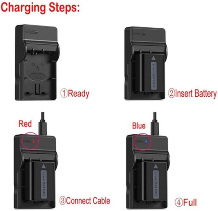 Battery Charger for Sony NP-FR1 InfoLITHIUM Type R and Cyber-Shot DSC-G1, DSC-V3, DSC-T30, DSC-T50, DSC-F88, DSC-P100, DSC-P120, DSC-P150, DSC-P200 Digital Camera - Image 5