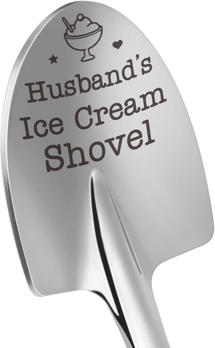 Gifts for Husband Birthday Christmas Presents for Husband Stocking Stuffers Unique Husband's Ice Cream Shovel, on Valentine's Day, Fathers Day, Wedding Anniversary