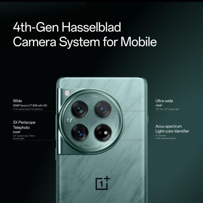 OnePlus 12,16GB RAM+512GB,Dual-SIM,Unlocked Android Smartphone,Supports 50W Wireless Charging,Latest Mobile Processor,Advanced Hasselblad Camera,5400 mAh Battery,2024,Flowy Emerald - Image 3