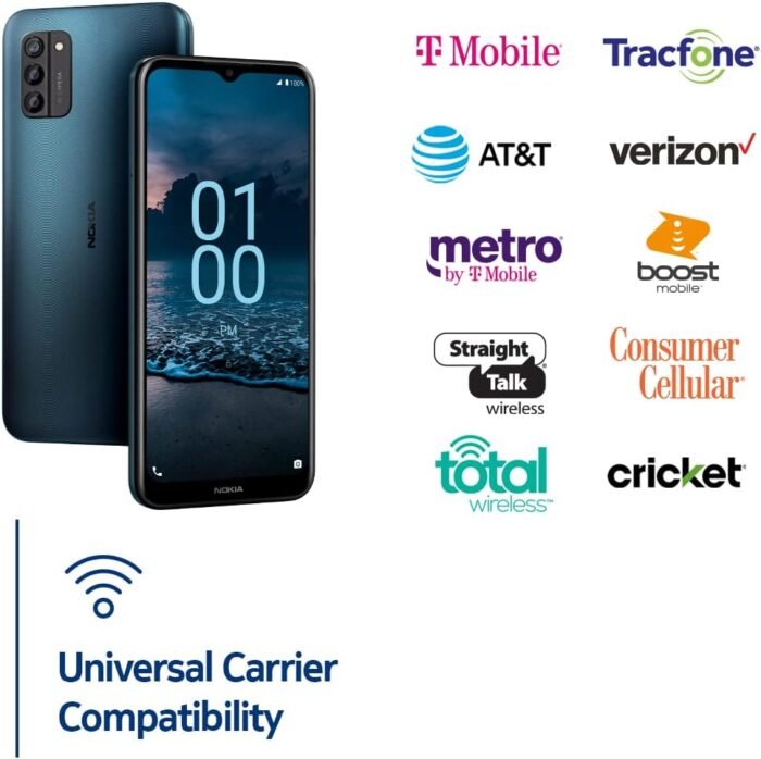 Nokia G100 | Verizon, T-Mobile, AT&T | Android 12 | Unlocked Smartphone | 2-Day Battery | US Version | 3/32GB | 6.52-Inch Screen | 13MP Triple Camera | Polar Night (Renewed) - Image 5