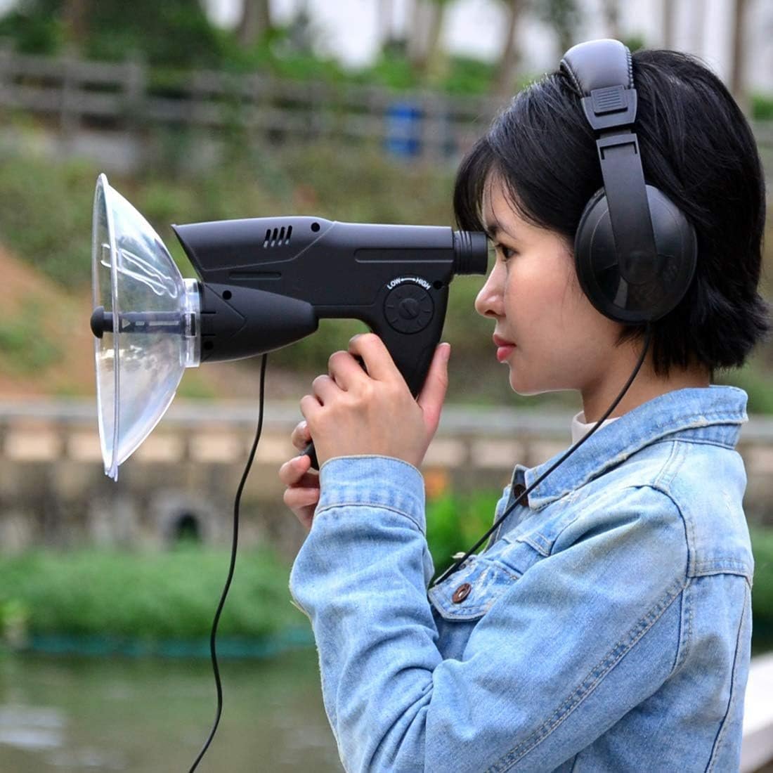 HAUSBELL Listening Device, Observation Device, Scientific Explorer Parabolic Microphone Bionic Ear Electronic Listening Device Digital Device Nature Observing and Listening Device, Headphone Included - Image 7