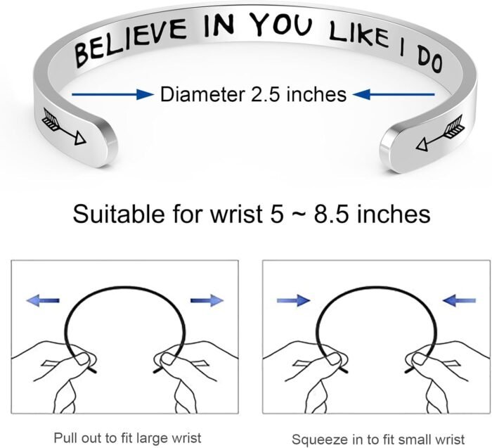 Teen Girl Gifts Trendy Stuff, Stocking Stuffers for Teens, Gifts for Teen Girls Women Her Wife Teenage Best Friend Sister Daughter Mom, Personalized Gifts Ideas Bracelet for Christmas Valentines Day - Image 2