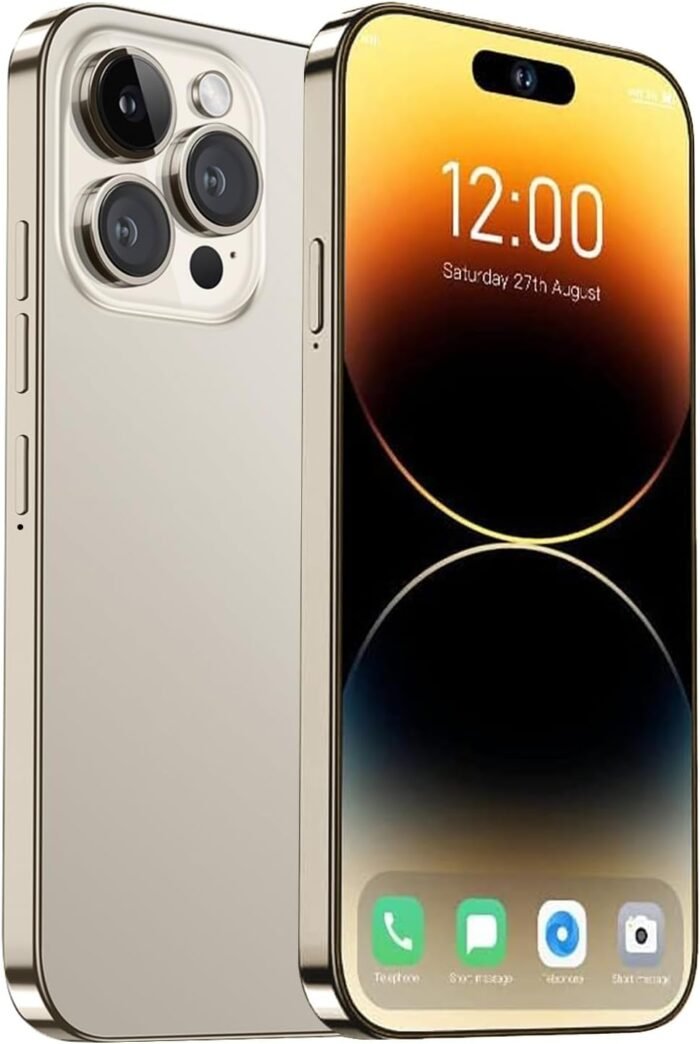 A14 Pro Max Unlocked Phone,6GB+256GB Ultra Memory Cell Phone,Android 13.0 Smartphone,6800 mAh Battey,6.82-inch HD Screen,Dual SIM, Dual Standby,108MP Camera, 5G Phone.(Grey)