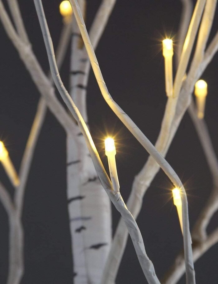 LIGHTSHARE 4 feet 6 feet and 8 Feet Birch Tree,Warm White, for Home,Pack of 3, Festival, Party, and Christmas Decoration, Indoor and Outdoor Use - Image 7