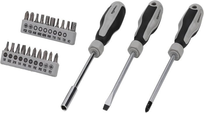 Amazon Basics 173-Piece General Household Home Repair Mechanic's Hand Tool Set with Storage Case, Portable for DIY - Image 5