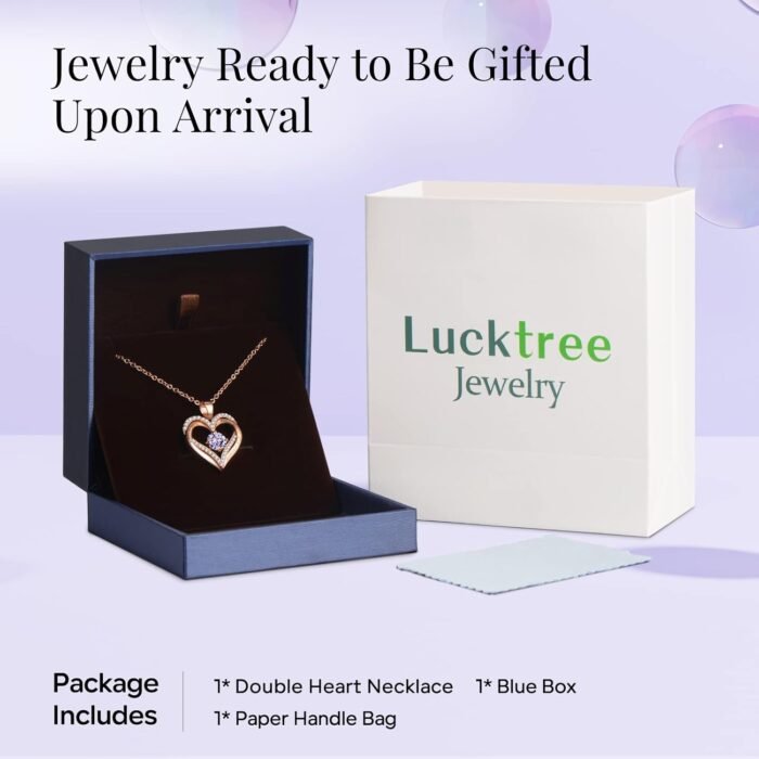 18K Rose Gold Necklaces for Women Birthday Gifts for Women Jewelry for Women Birthday Gifts for Wife Girlfriend Daughter Wife Birthday Gifts for Anniversary Mothers Day Christmas Valentines Gifts - Image 5