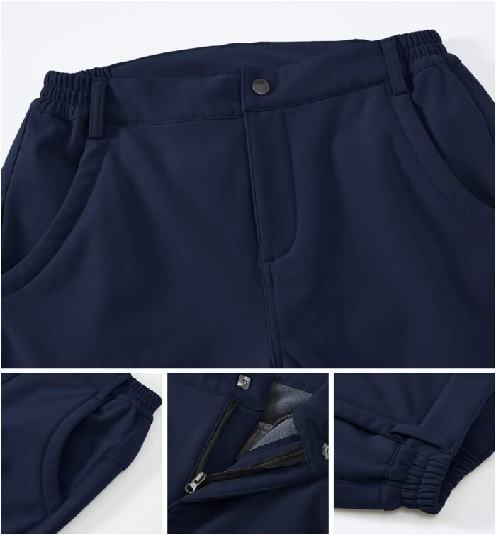 Gopune Women's Waterproof Windproof Outdoor Hiking Snow Ski Insulated Pants - Image 4