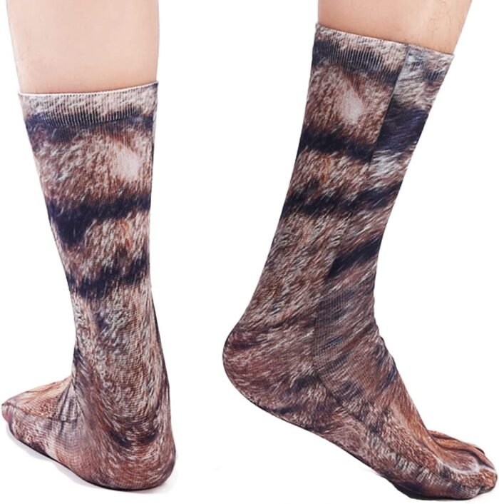 Funny Christmas Gift Animal Paw Socks Stocking Stuffers White Elephant Gifts for Adult Men Women Teens - Image 6