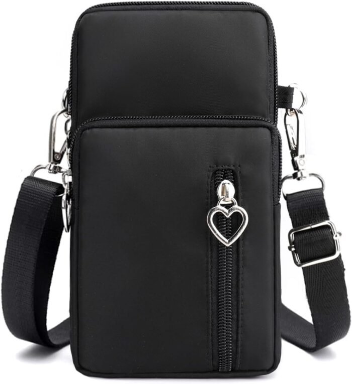 JANKS Small Crossbody Bags for Women Mini Cell Phone Purses with Crossbody Strap Phone Wallet Shoulder Bag Nylon Arm Bag