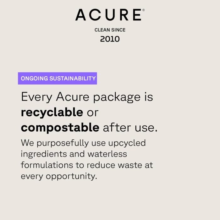 Acure Brightening Facial Scrub for a Youthful, Brighter, Radiant Complexion | With Sea Kelp & French Green Clay, 4 Fl Oz - Image 6