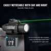OLIGHT Baldr Pro 1350 Lumens Tactical Weaponlight with Green Light and White LED, 260 Meters Beam Distance Compatible with 1913 or GL Rail, Batteries Included(Black) - Image 8