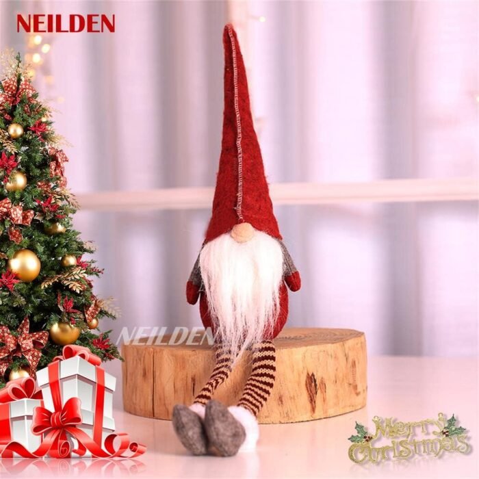 3pcs New Christmas Decoration Long Legs Rudolph Doll Christmas Children Gift Hotel mall Window Decoration - Image 7