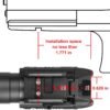 OLIGHT Baldr Pro 1350 Lumens Tactical Weaponlight with Green Light and White LED, 260 Meters Beam Distance Compatible with 1913 or GL Rail, Batteries Included(Black) - Image 4