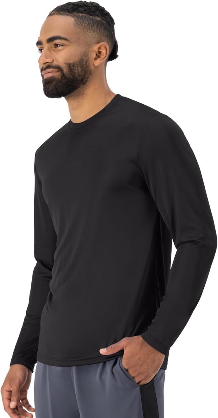 Hanes Sport Performance Long Sleeve T-Shirt, Performance Athletic Shirt, 2-Pack - Image 4